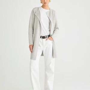 J. Crew Juliette collarless sweater blazer